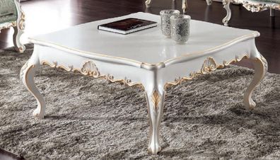 Couchtisch Beistelltisch Wohnzimmer Holz Tische Beistell Italien Stil Tisch Weiß