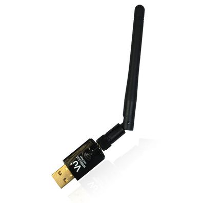 VU+ Wireless USB 2.0 Wlan Stick Adapter 300Mbit 2.4 GHz mit Antenne