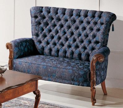 Sofa 2 Sitzer italienische Möbel design textil Polster sitz sofas Zweisitzer Neu