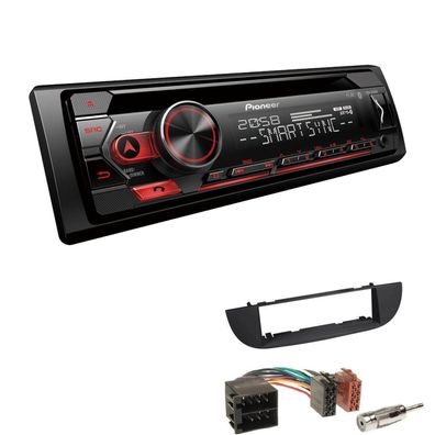 Pioneer 1-DIN Autoradio CD Bluetooth Spotify USB für Fiat 500 500C Schwarz