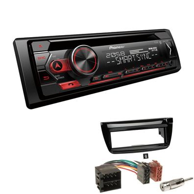 Pioneer 1-DIN Autoradio CD Bluetooth Spotify USB für Fiat Doblo piano black