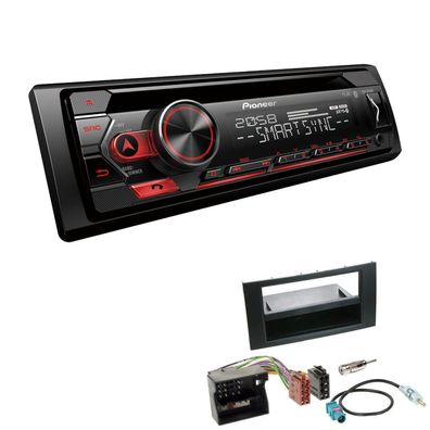 Pioneer 1-DIN Autoradio CD Bluetooth Spotify USB für Ford Focus II anthrazit