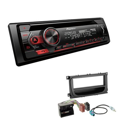 Pioneer 1-DIN Autoradio CD Bluetooth Spotify USB für Ford Mondeo IV 2007-2014