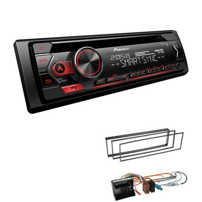 Pioneer 1-DIN Autoradio CD Bluetooth Spotify USB für Peugeot 1007 schwarz