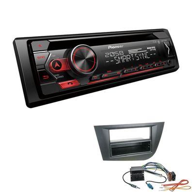 Pioneer 1-DIN Autoradio CD Bluetooth Spotify USB für Seat Leon 2005-2009 schwarz