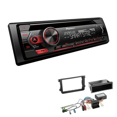 Pioneer 1-DIN Autoradio CD Bluetooth Spotify USB für Skoda Fabia II 2007-2014