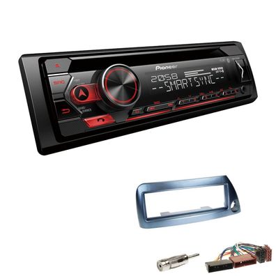 Pioneer Autoradio CD Bluetooth Spotify USB für Ford KA 1996-2008 blau-metallic