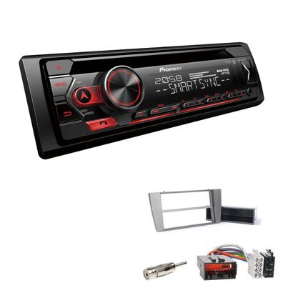 Pioneer Autoradio CD Bluetooth Spotify USB für Jaguar S-Type ab 2002 anthrazit