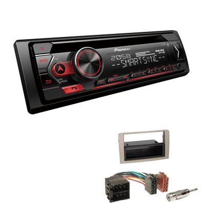 Pioneer Autoradio CD Bluetooth Spotify USB für Lancia Musa 2004-2012 anthrazit