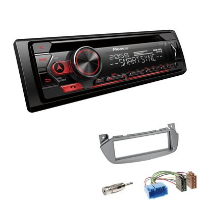 Pioneer Autoradio CD Bluetooth Spotify USB für Nissan Pixo 2006-2013 silber