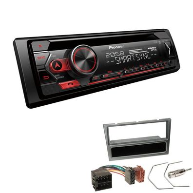 Pioneer Autoradio CD Bluetooth Spotify USB für Opel Corsa C 2000-2004 aluminium