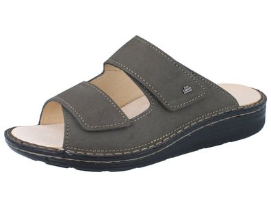 FINN Comfort Paterna Herren Pantolette braun mud Nabuk Leder