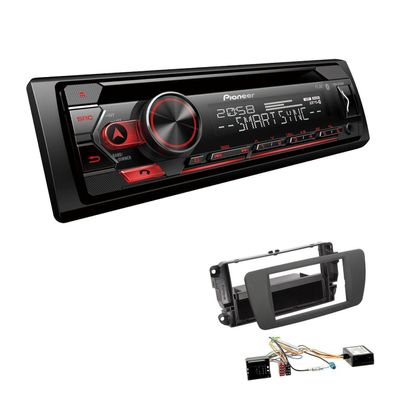 Pioneer Autoradio Bluetooth für Seat Ibiza IV Ibiza IV ST tuamgrau Canbus