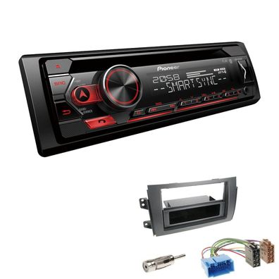 Pioneer 1-DIN Autoradio CD Bluetooth Spotify USB für Fiat Sedici ab 2006 schwarz