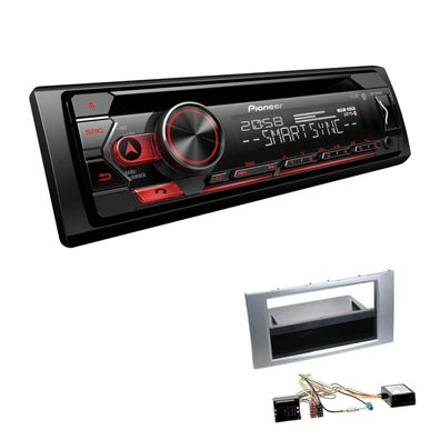Pioneer 1-DIN Autoradio CD Bluetooth Spotify USB für Ford Kuga silber mit Canbus
