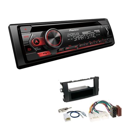 Pioneer 1-DIN Autoradio CD Bluetooth Spotify USB für Toyota Auris schwarz