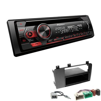 Pioneer 1-DIN Autoradio CD Bluetooth Spotify USB für Volvo V70 2004-2007 schwarz