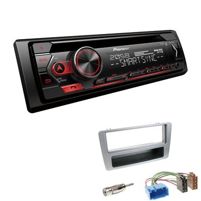 Pioneer Autoradio CD Bluetooth Spotify USB für Honda Civic VII 2001-2003 silber
