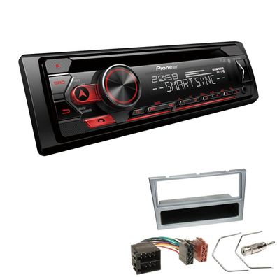 Pioneer Autoradio CD Bluetooth Spotify USB für Opel Corsa C 2000-2004 matt chrom