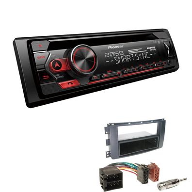 Pioneer Autoradio CD Bluetooth Spotify USB für Smart ForFour schwarz OEM-2DIN
