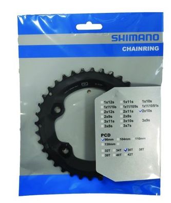 Shimano Kettenblatt Deore FCM6000 36 Zähne | schwarz | Lochkreis: 96 mm | Modell