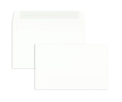 100 Briefumschläge Weiß 125x200 mm mit Haftklebung