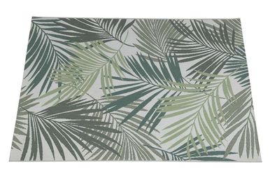 Outdoor- Teppich in versch. Größen wählbar, Des. palm leaf 100% Polypropylen
