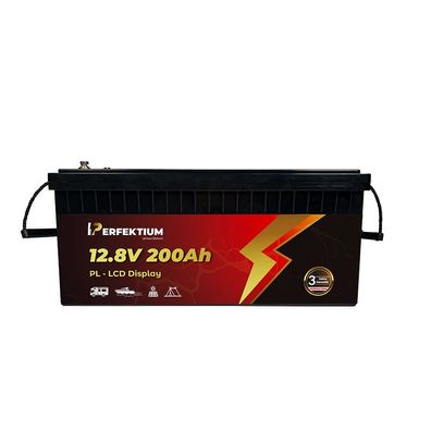 Perfektium Batterie PL LiFePO4 12.8V 200Ah Smart BMS & LCD Bildschirm