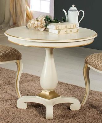 Luxus Rund Tisch Massiv Holz Italien Esszimmer Tische Runde Möbel Esstisch Neu
