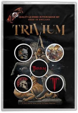 Trivium In The Court Of The Dragon Button Set Offiziell lizensiert