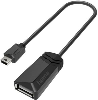 Hama USB OTG Adapter, Micro USB Stecker – USB A Buchse Adapter zum Anschluss von ...