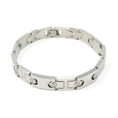Edelstahl Armband SILVER SARIS - Größe: 21.5 cm Farbe: Silber