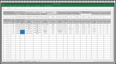 Wiederkehrende DGUV Prüfung Schultafeln Prüfung von Tafelsystemen Prüfbuch für Boarde