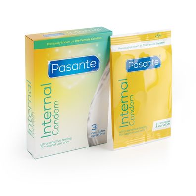 3x Frauenkondom Pasante Interne - Verhütung Female Condom Kondom Femidom 2023