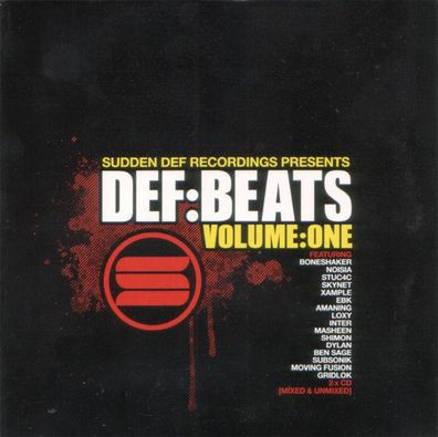 2-CD: Def Beats Volume One (2007) Sudden Def Recordings - SDRCD1