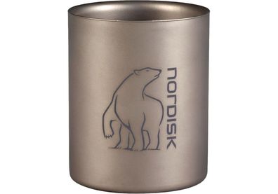 Nordisk Titanium Mug Titan-Becher doppelwandiger Thermobecher Camping 450 ml