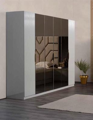 Luxus Schlafzimmer Kleiderschrank Modernes Design Kleiderschrank mit Spiegel