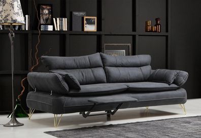 Dreisitzer Couch Polster Möbel Stoff Couchen Sofa Designer Einrichtung