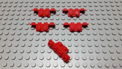 Lego 5 Winkel Träger 1x2 - 1x4 Rot Nummer 2436