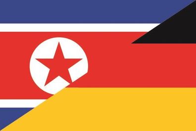Aufkleber Fahne Flagge Nord Korea-Deutschland verschiedene Größen