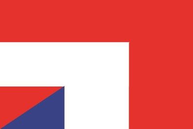 Aufkleber Fahne Flagge Österreich-Frankreich verschiedene Größen
