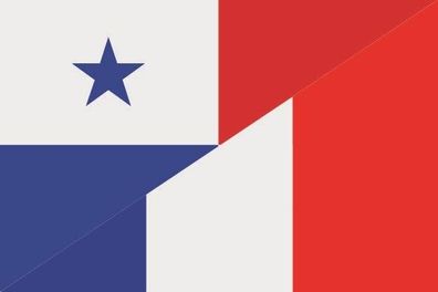 Aufkleber Fahne Flagge Panama-Frankreich verschiedene Größen