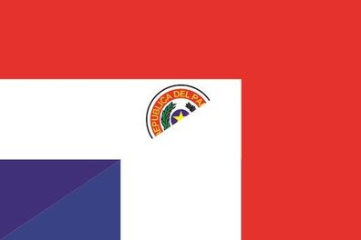 Aufkleber Fahne Flagge Paraguay-Frankreich verschiedene Größen