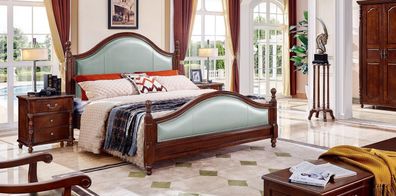 Bett Doppelbett Holzbett Möbel Massivholz Schlafzimmer Designbett Holz Betten