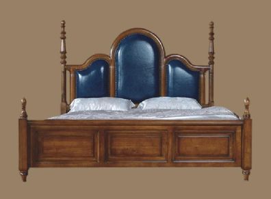 Doppelbett Holz Polster Bett Luxus Schlafzimmer Betten Doppel Bettrahmen Möbel