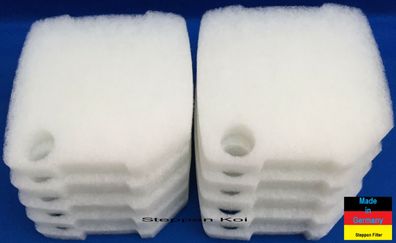 10 Stück Filtervlies passend für EHEIM professionel 4+ / 4e+ 250,350,600, 25 mm dick