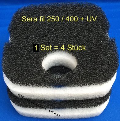 Filterschwamm Vlies Kohle passend für Sera 250 / 250 + UV / 400 + UV Nr.30633