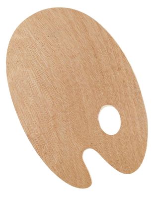 KREUL Farbmisch-Palette SOLO Goya Holz oval 200 x 300 mm