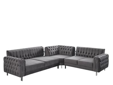 Multifunktion Chesterfield Couch Ecksofa Sofa Möbel Wohnzimmer Sofas
