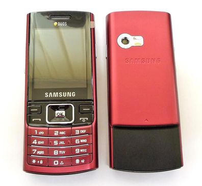 Samsung D780 Rot DualSim MP3 Radio Kamera Bluetooth microSD Tasten Handy NEU OVP